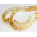 colier double-strand cu citrine naturale & argint vermeil. Italia